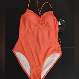 *Tommy Hilfiger Orange One-Piece‎ Swimsuit | Size 14 | NWT